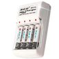 Battery Charger with 4 AA Rechargeable Batteries