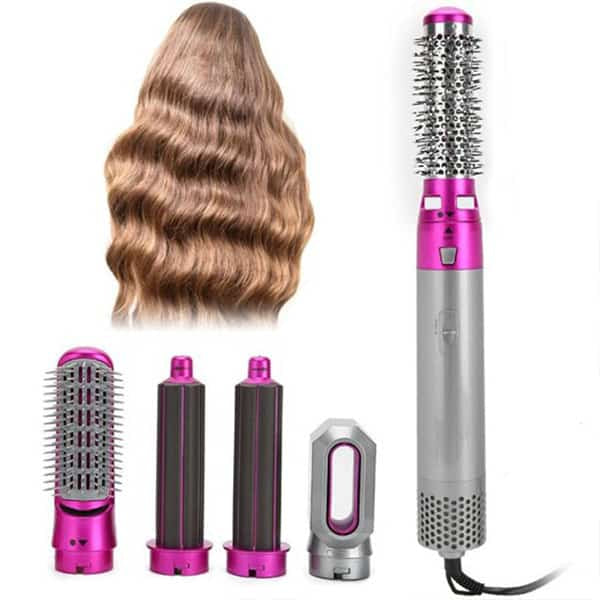 5 In 1 Electric Hot Air Brush Hair Dryer