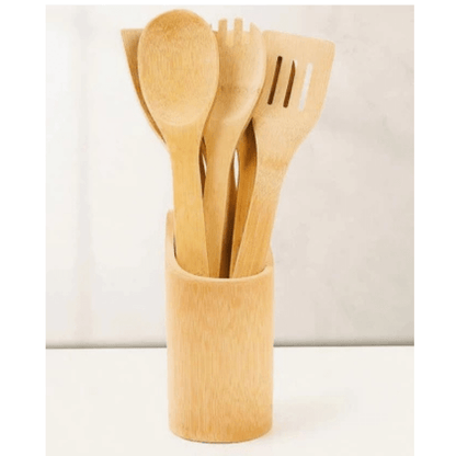 5 Piece Bamboo Kitchen Cooking Tools Set