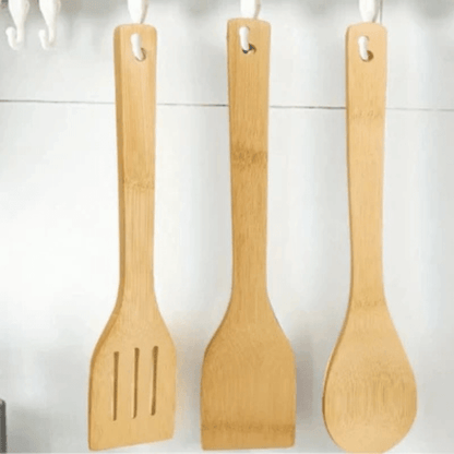 5 Piece Bamboo Kitchen Cooking Tools Set
