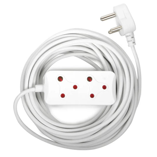 5M 2 Socket Extension Cord