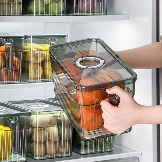 Fresh-Keep Refrigerator Storage Box Clear Organizer