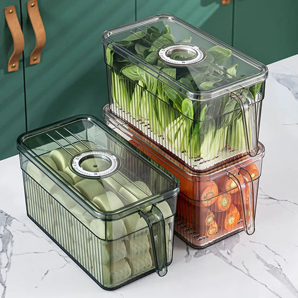 Fresh-Keep Refrigerator Storage Box Clear Organizer