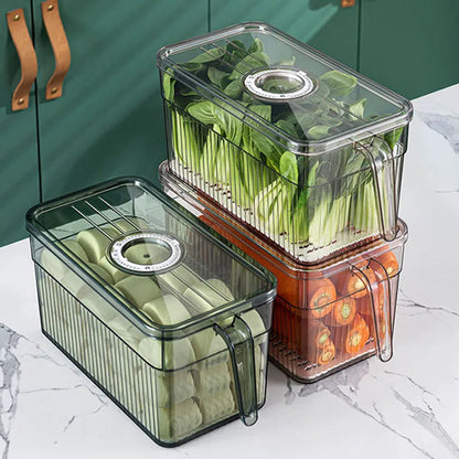 Fresh-Keep Refrigerator Storage Box Clear Organizer