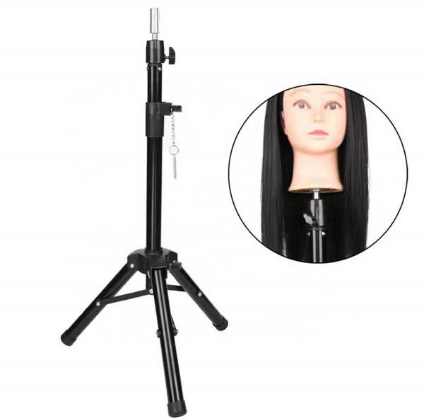 Adjustable Mannequin Head Stand For Wigs-Tripod