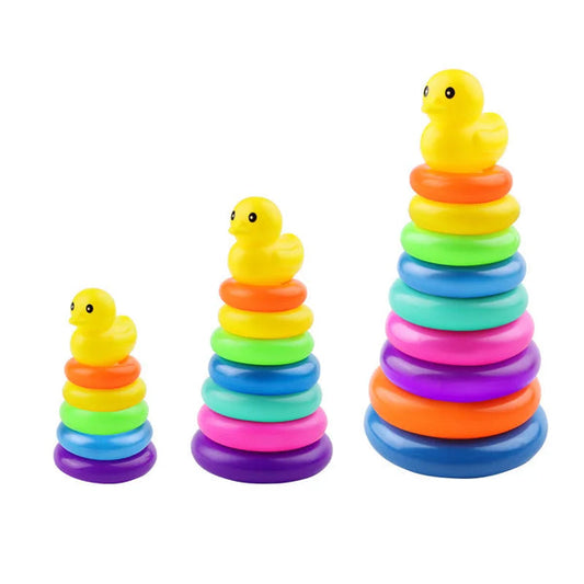 Rainbow Tower Duck Toy