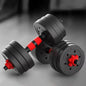 30kg Indoor Gym Weightlifting Adjustable Barbell & Dumbbells