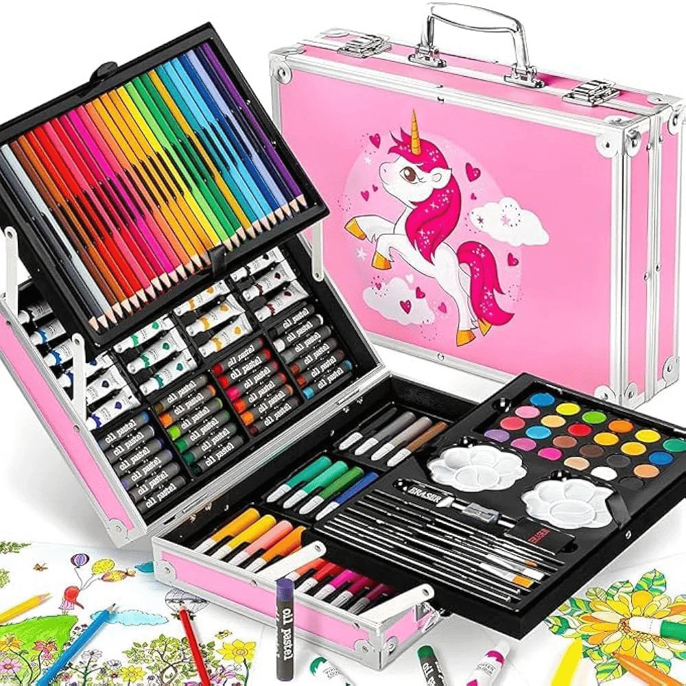 145-Piece Deluxe Art Set with Aluminum Case