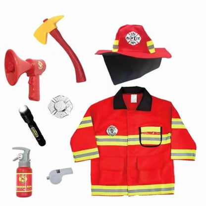 Fireman  Costume Set with Accessories