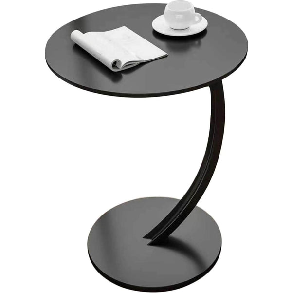 Wooden C-Shape Frame Coffee Table