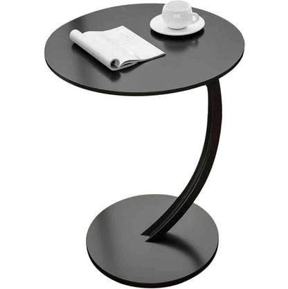 Wooden C-Shape Frame Coffee Table