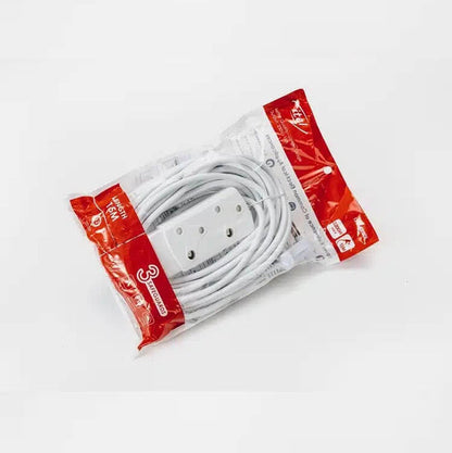 5M 2 Socket Extension Cord