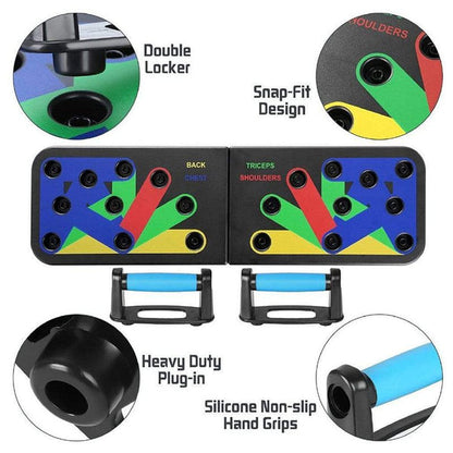 9 in 1 Fitness Multifunctional Foldable Push Up Board
