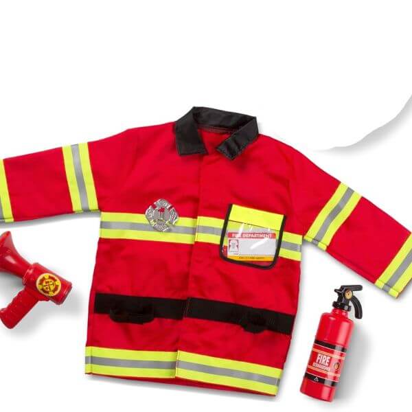 Fireman  Costume Set with Accessories