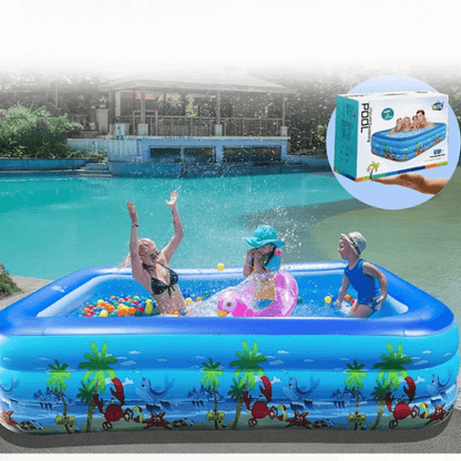 Inflatable Swimming Pool 180x130x56 CM